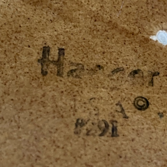 VINTAGE 1960s HAEGER 291 HEXAGON BULB SUCCULENT PLANTER 9” gold/brown drip glaze - Picture 14 of 15